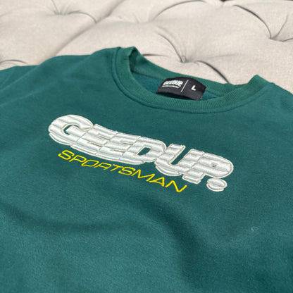 Geedup Sportsman Crewneck 'Pine Green Yellow' (Second hand)