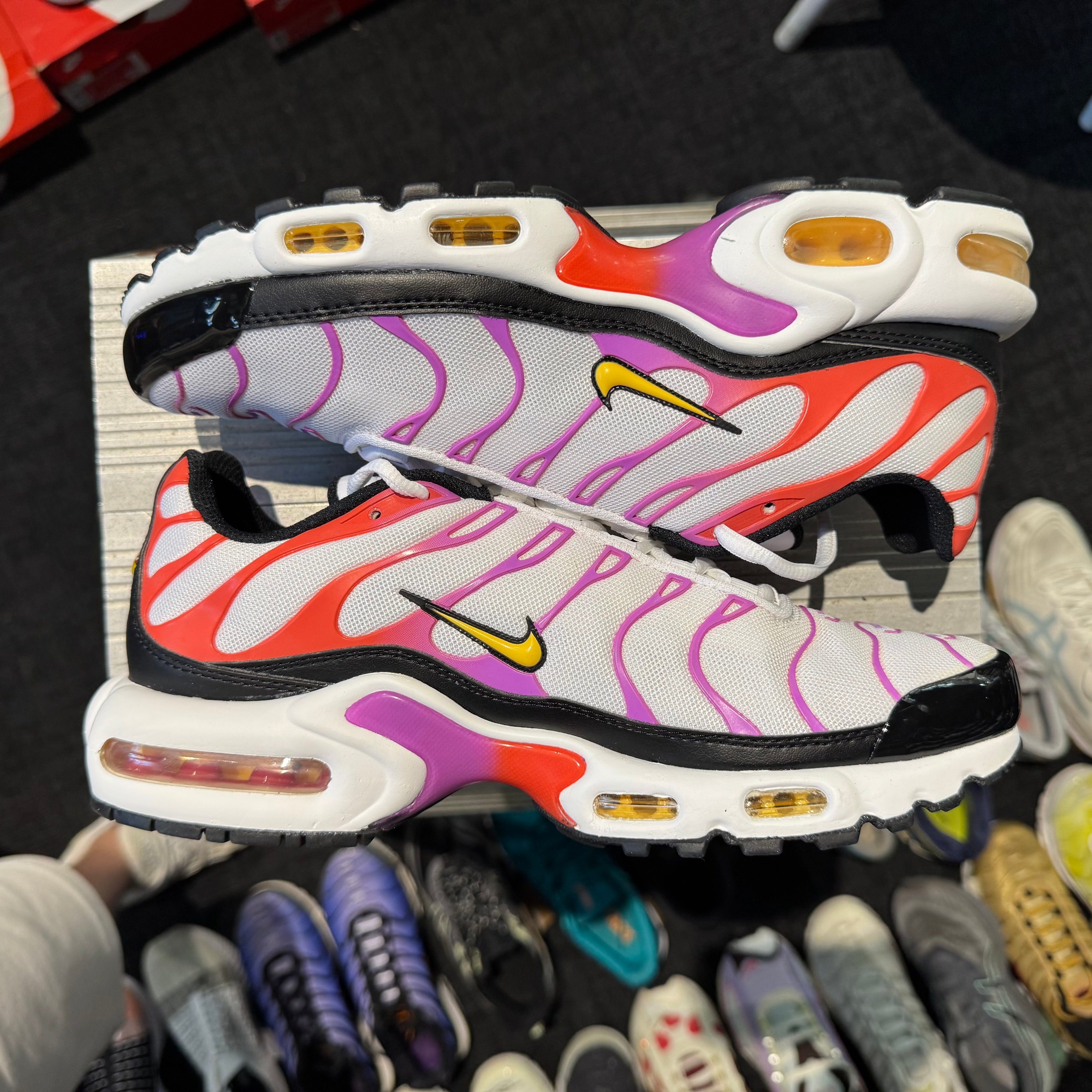 Nike Air Max Plus TN 'White Citron Pulse Black' (Brand New)