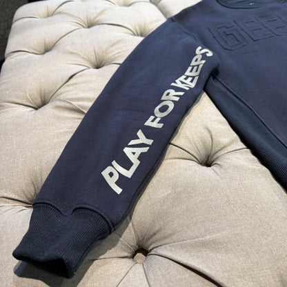 Geedup Embossed Logo Crewneck 'Navy' (Second hand)