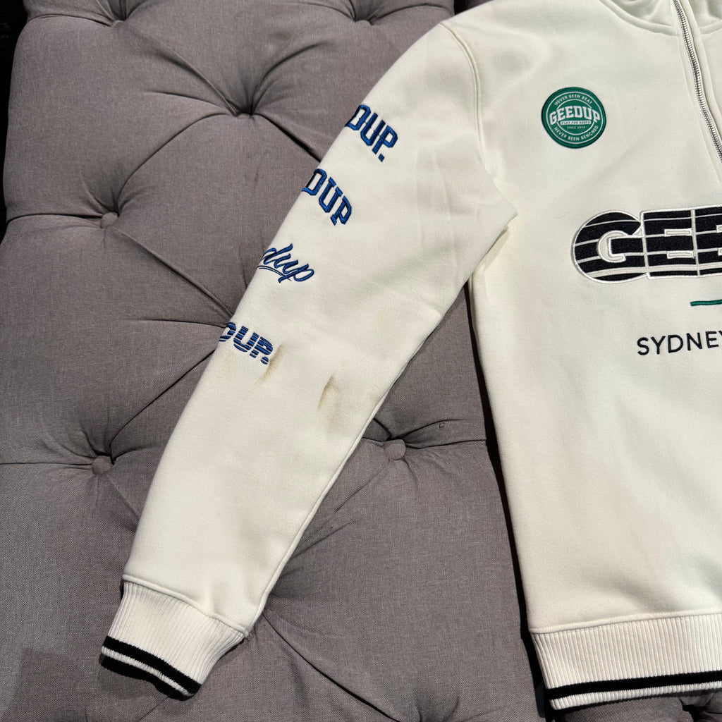 Geedup Sportsman Badges QTR Zip 'Light Cream' (Second hand)