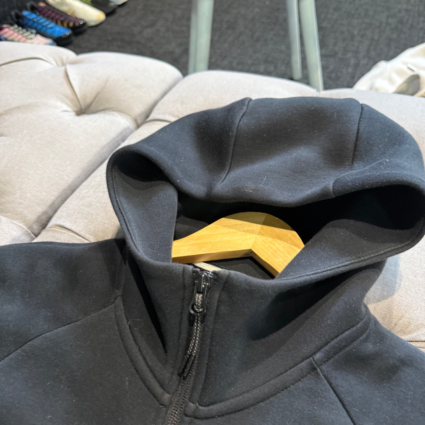 Nike Tech Fleece Jacket 'Black Grey' (Second hand)