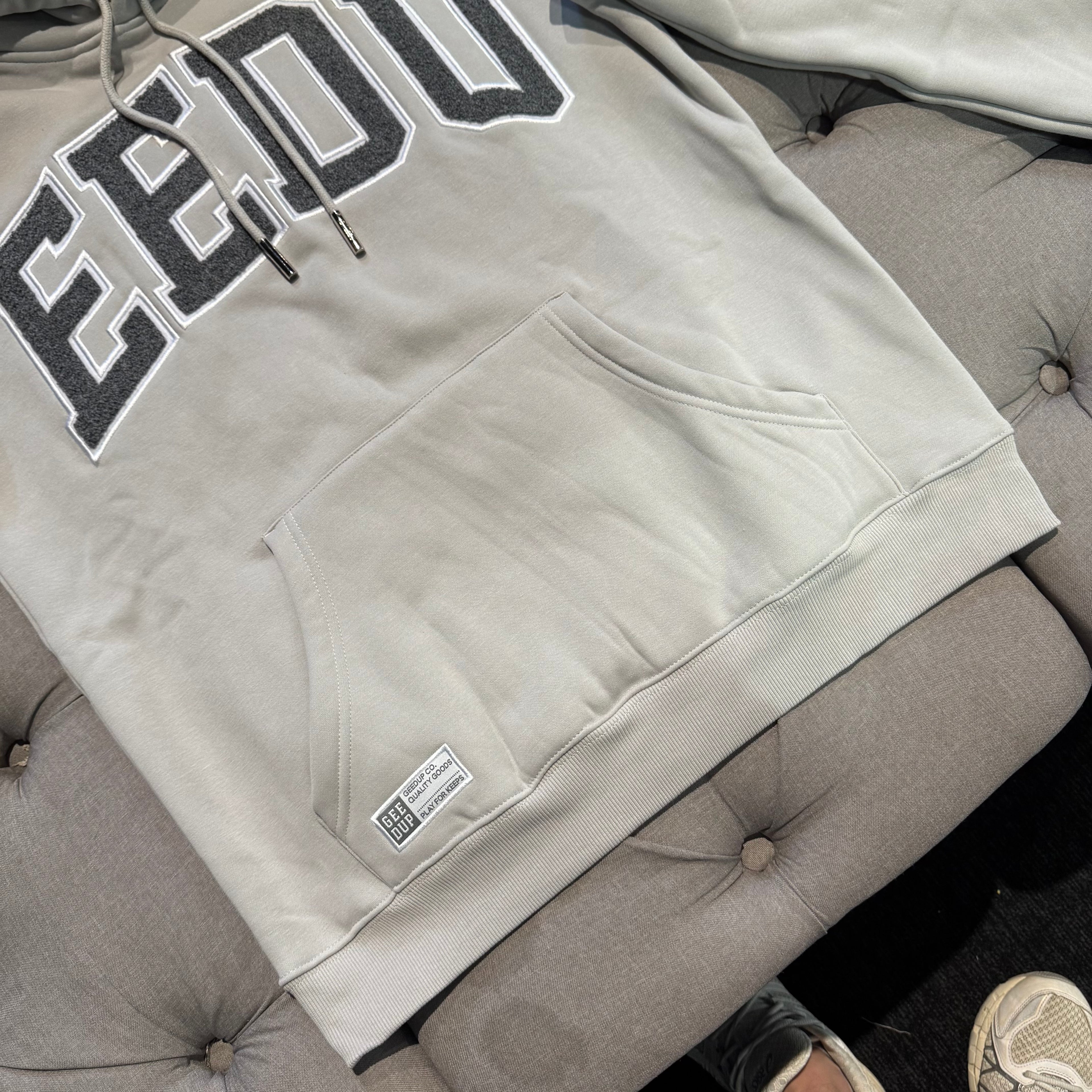 Geedup Team Logo Hoodie 'Grey Monochrome' (Brand New)