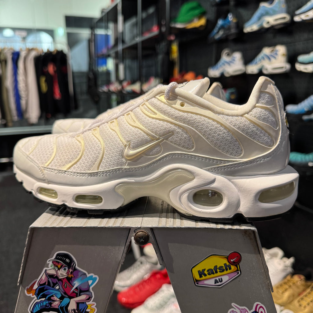 Nike Air Max Plus TN 'Premium Triple White' (Brand New)