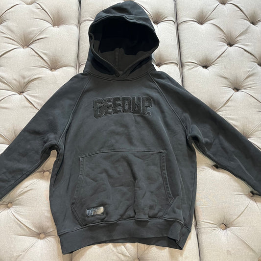 Geedup Play For Keeps Hoodie 'Washed Black' (Second hand)