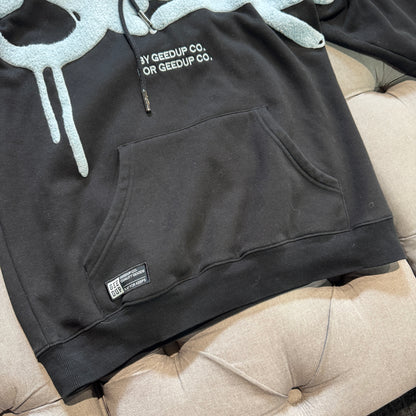 Geedup Handstyle Hoodie 'Black Baby Blue' (Second hand)