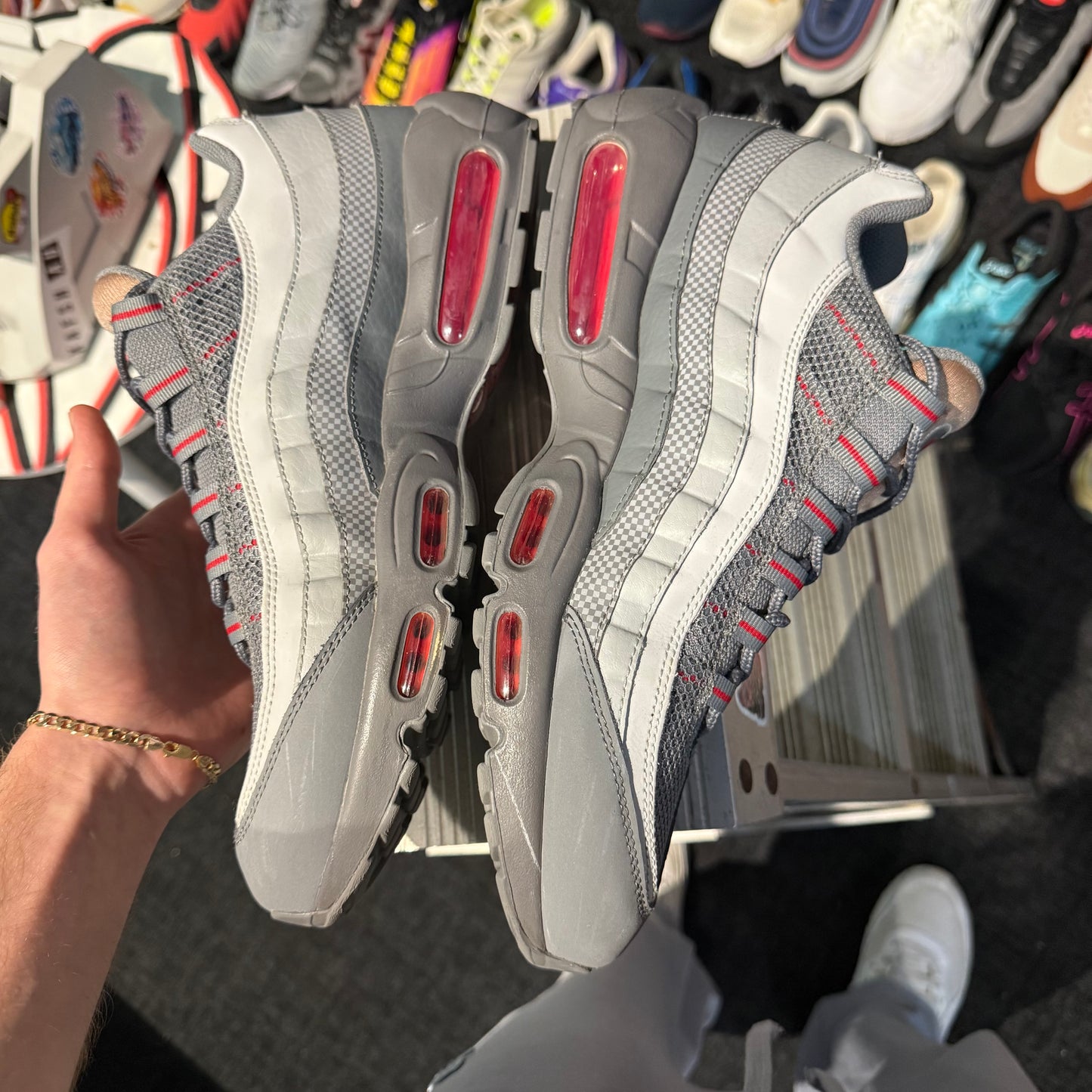 Nike Air Max 95 Essential 'Smoke Grey University Red' (Second hand)