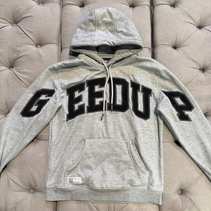 Geedup Team Logo Hoodie 'Grey Black' (Second hand)