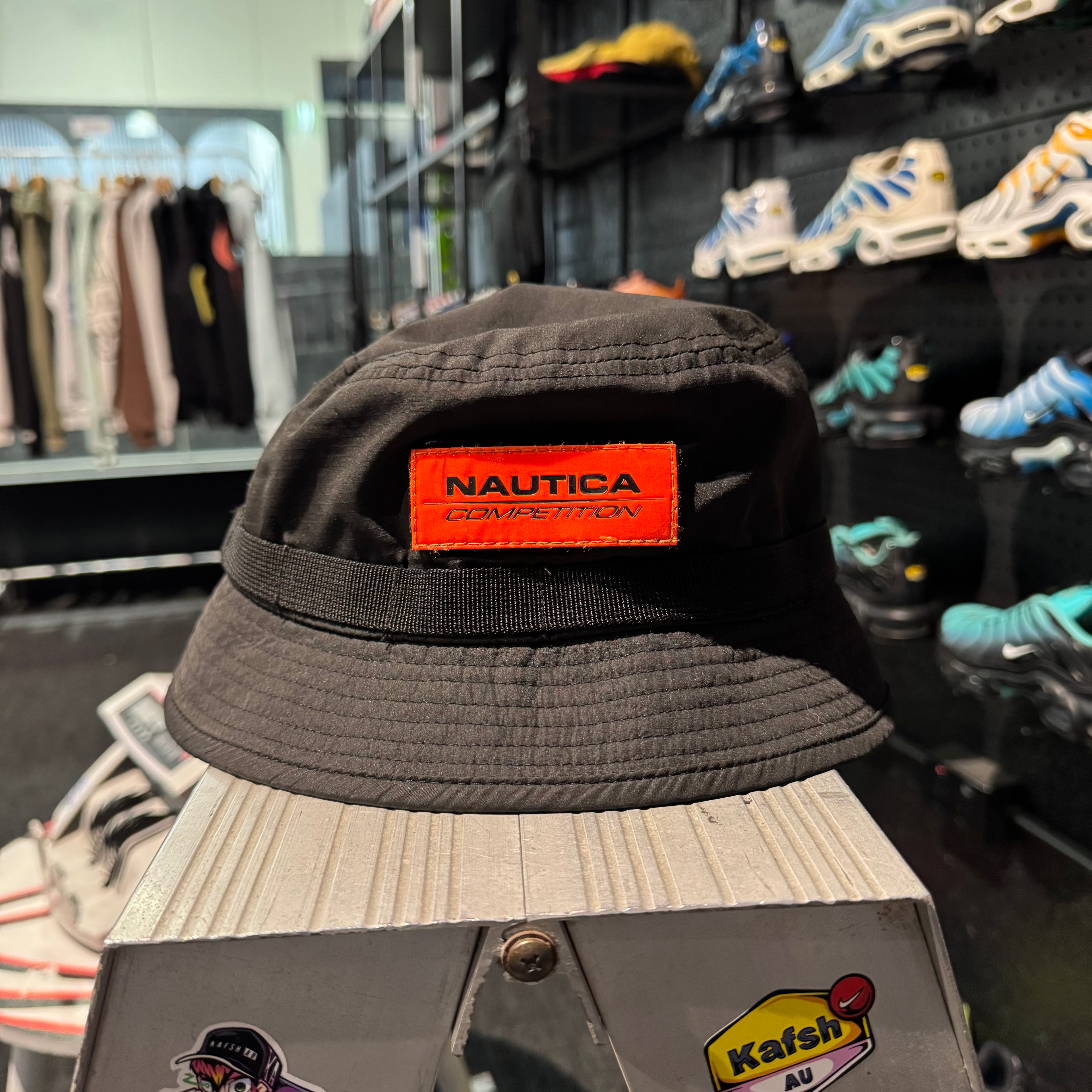 Nautica Competition Bucket Hat 'Black Orange' (Second hand)