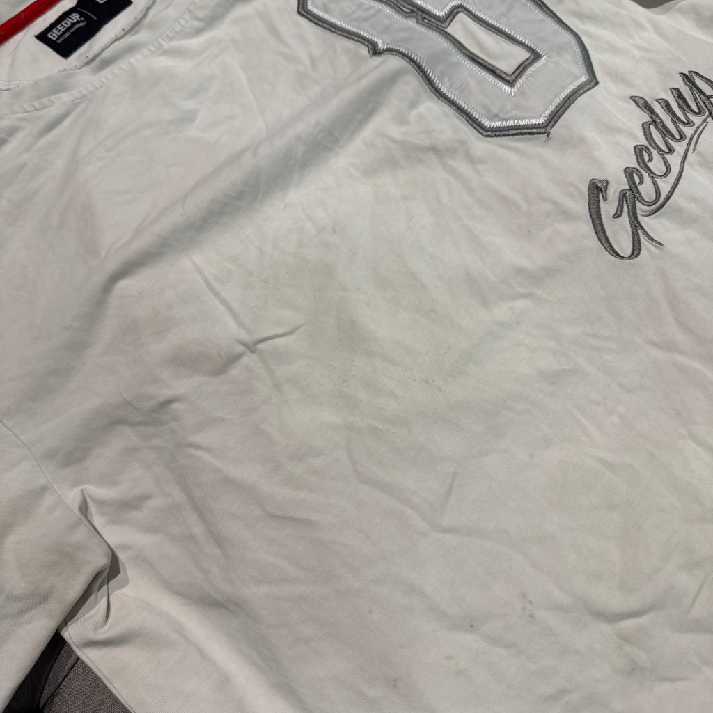 Geedup G Script Logo T-Shirt 'White' (Second hand)