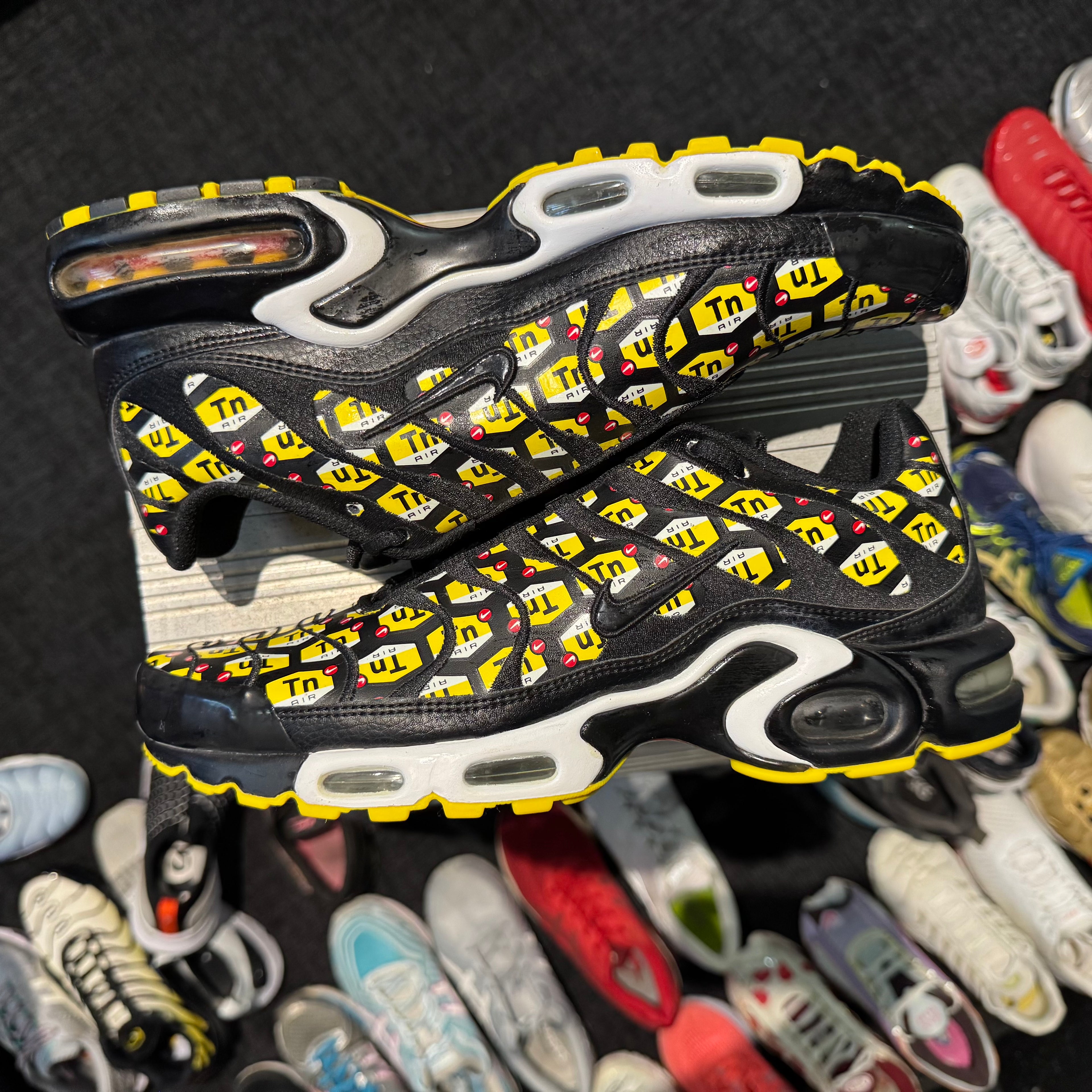 Nike Air Max Plus TN 'All Over Print Black' (Brand New)