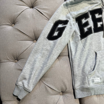 Geedup Team Logo Hoodie 'Grey Black' (Second hand)
