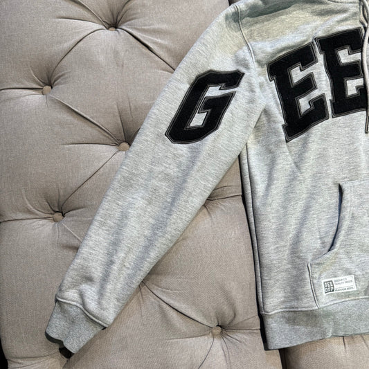 Geedup Team Logo Hoodie 'Grey Black' (Second hand)
