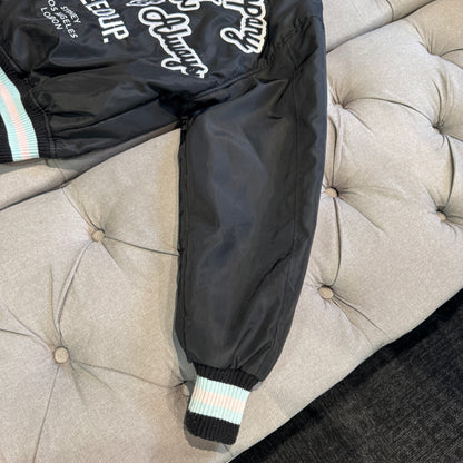 Geedup Company Varsity Jacket 'Black Baby Blue Pink' (Second hand)