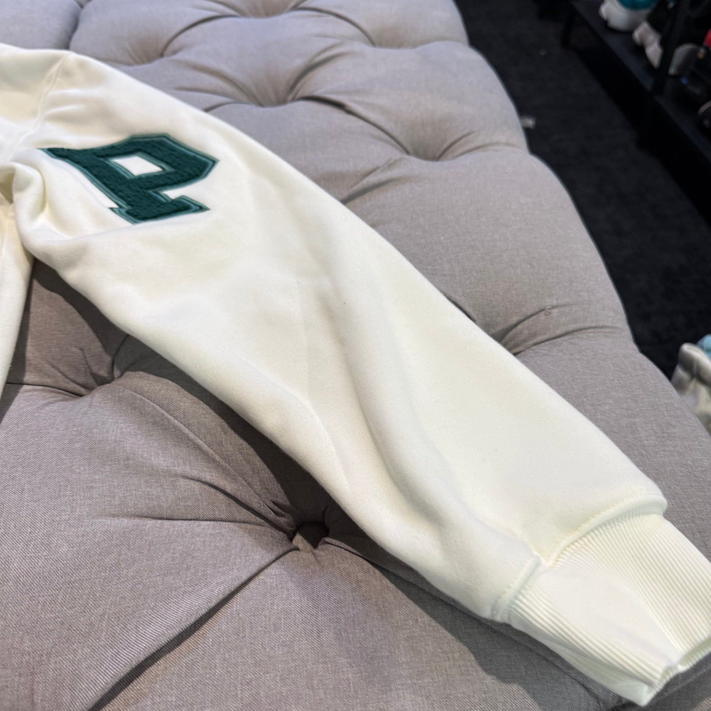 Geedup Team Logo Hoodie Cream Green' (Second hand)