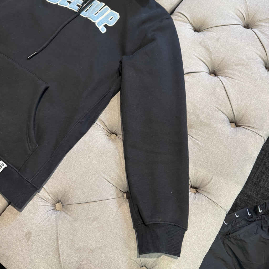 Geedup Play For Keeps Hoodie 'Black Baby Blue' (Second hand)