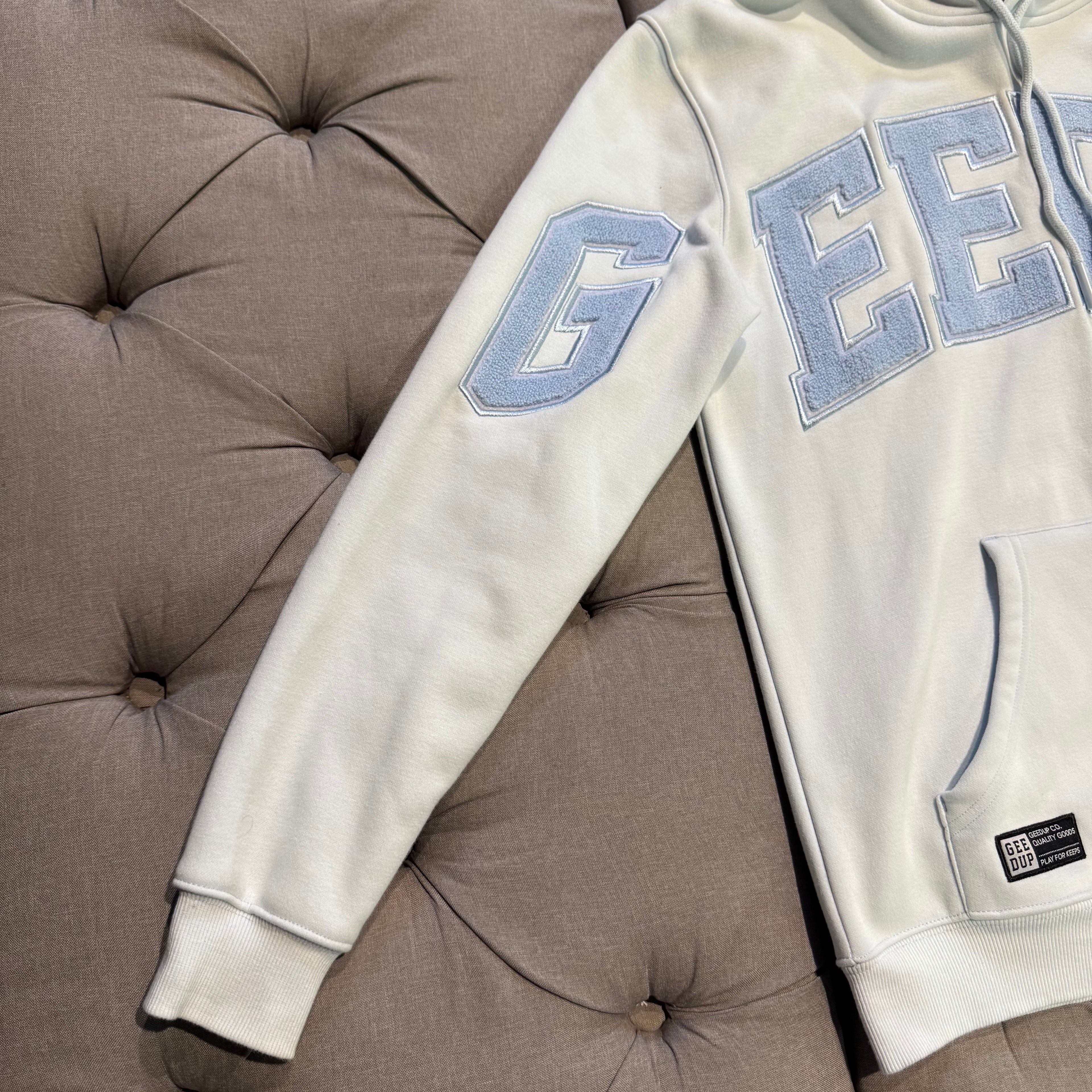 Geedup Team Logo Hoodie 'Pale Blue' (Second hand)