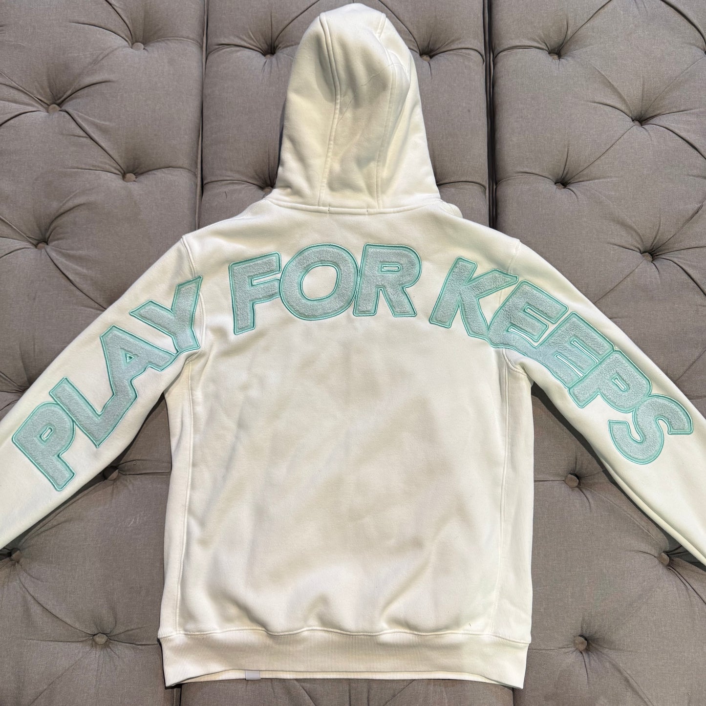 Geedup Play For Keeps Hoodie 'Bone Teal' (Second hand)
