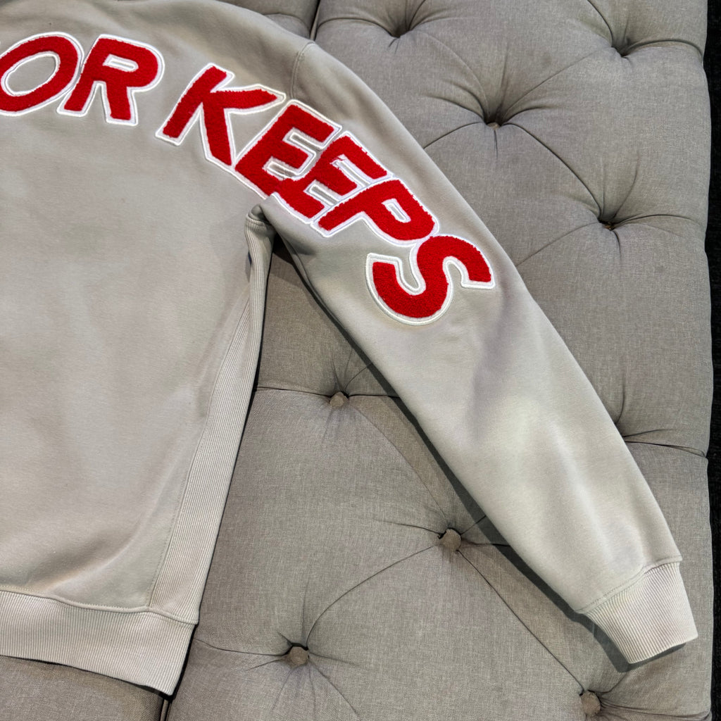 Geedup Play For Keeps Hoodie 'Grey Red' (Second hand)