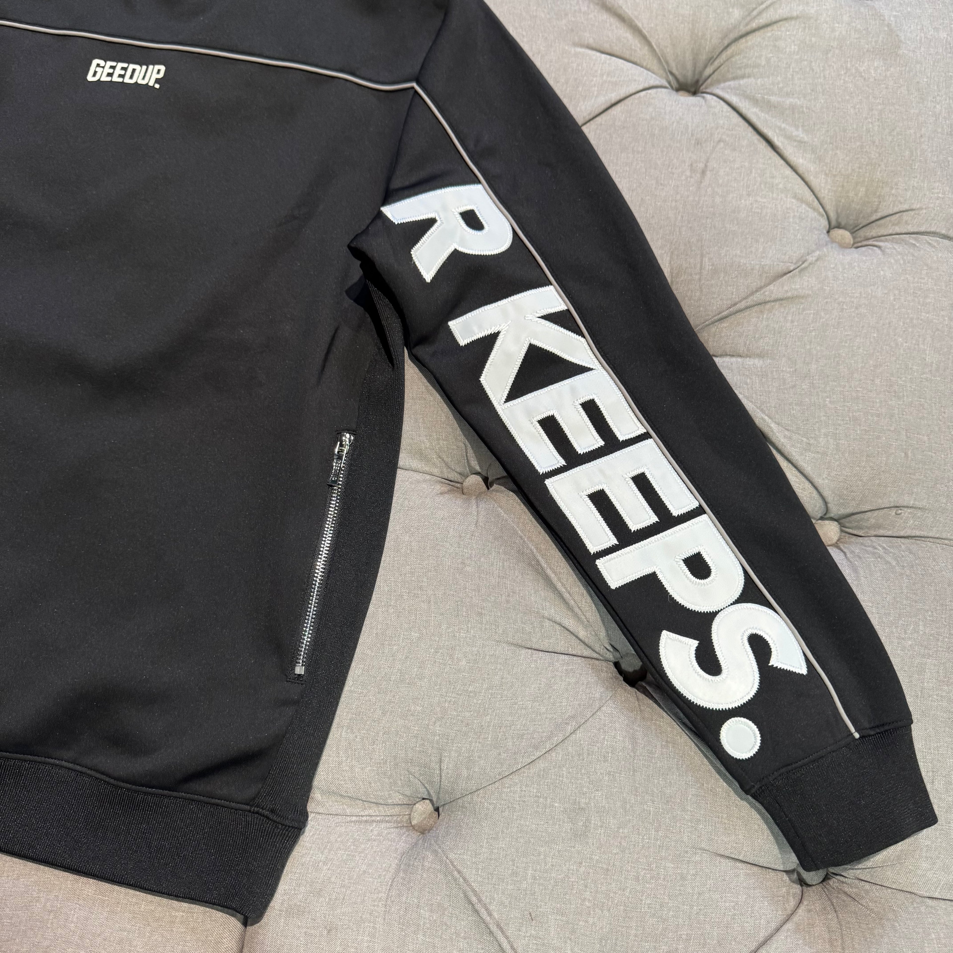 Geedup Play For Keeps Crewneck 'Black White' (Second hand)