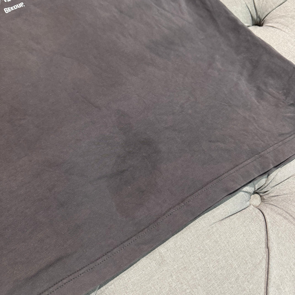 Geedup Time Is Money T-Shirt 'Charcoal White' (Second hand)