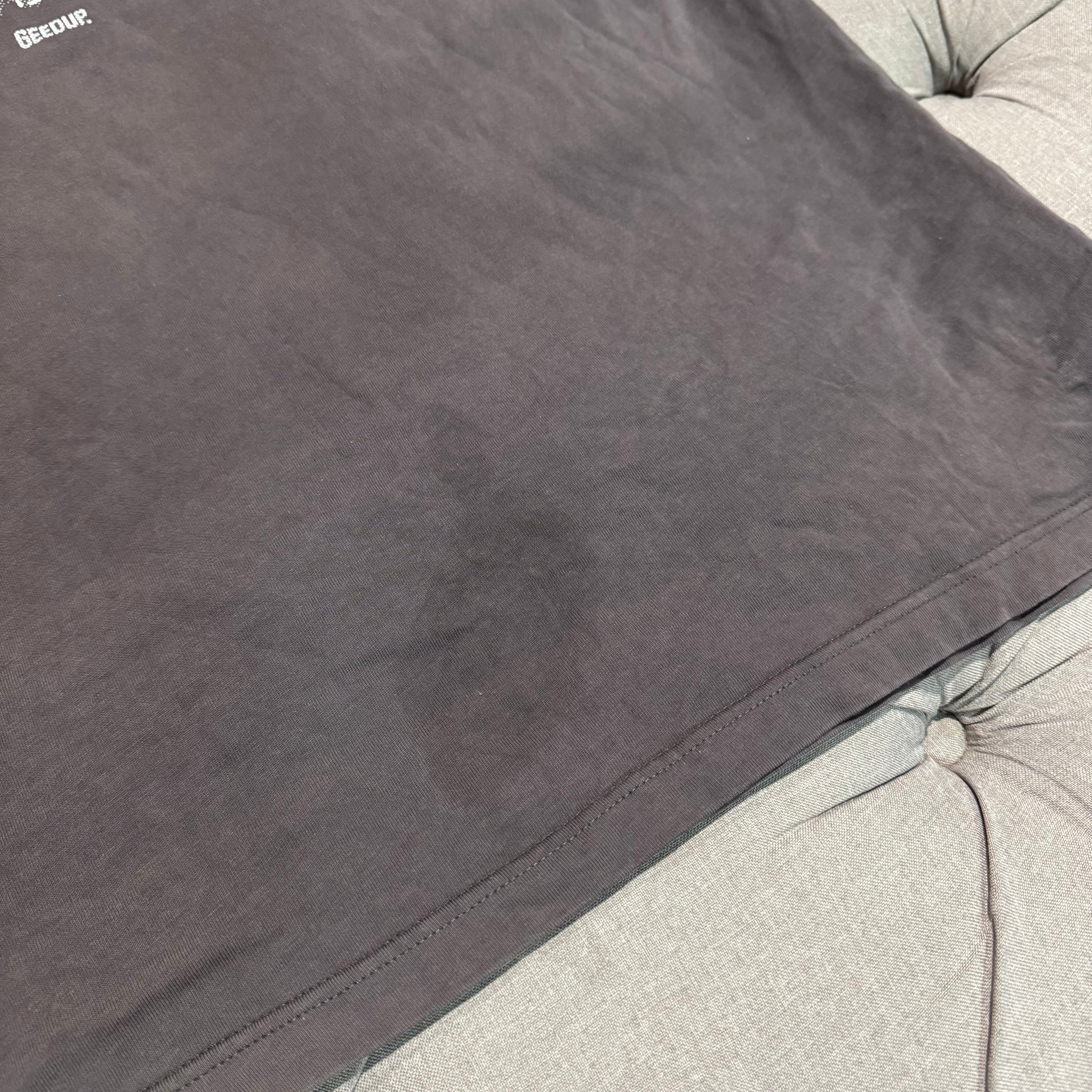 Geedup Time Is Money T-Shirt 'Charcoal White' (Second hand)