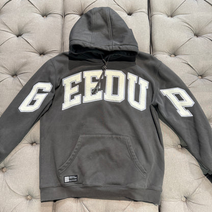 Geedup Team Logo Hoodie 'Asphalt Grey White' (Second hand)