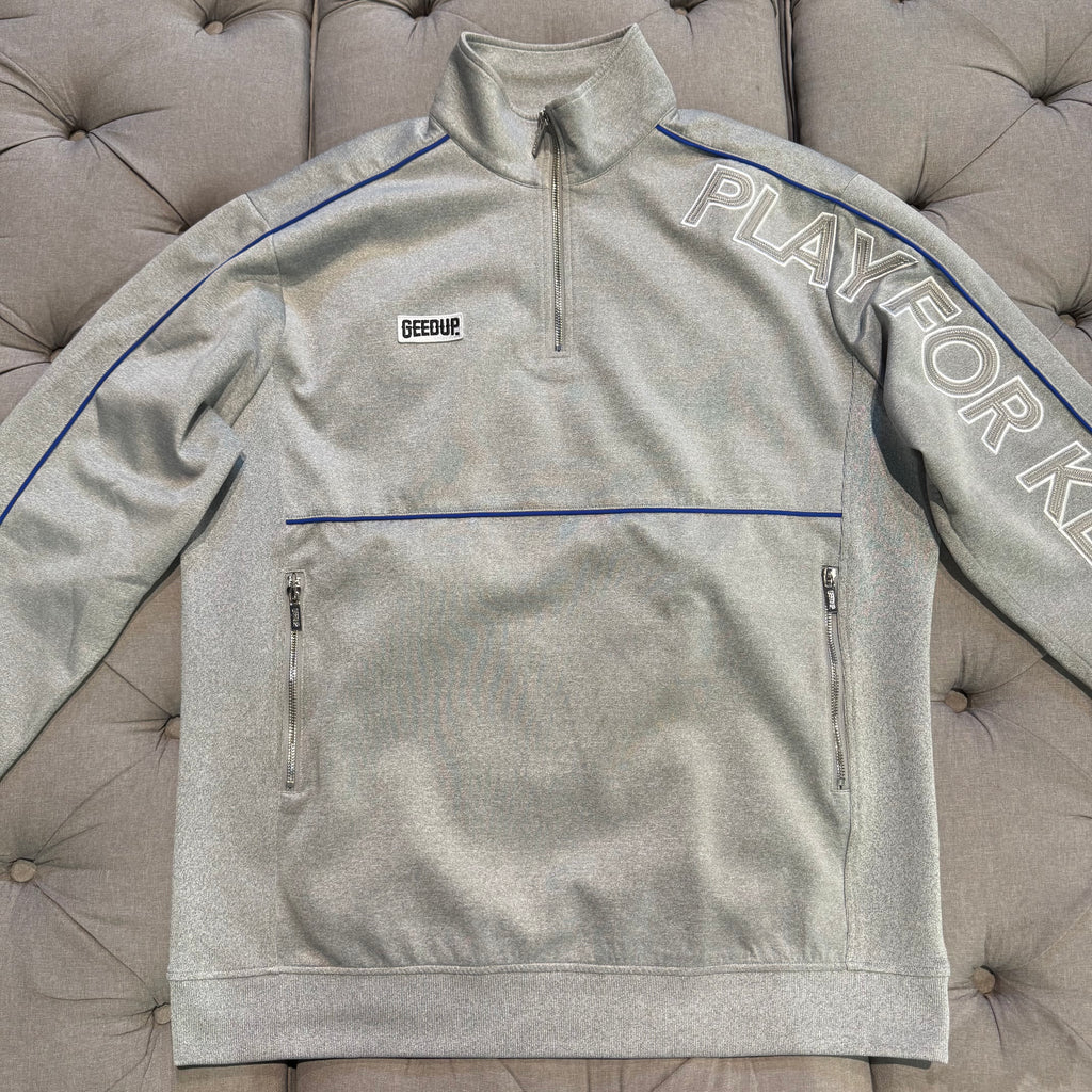 Geedup Play For Keeps Qtr Zip 'Grey Blue' (Second hand)