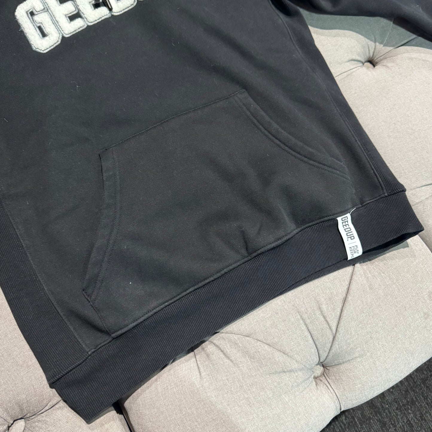 Geedup Play For Keeps Hoodie 'Black White' (Second hand)