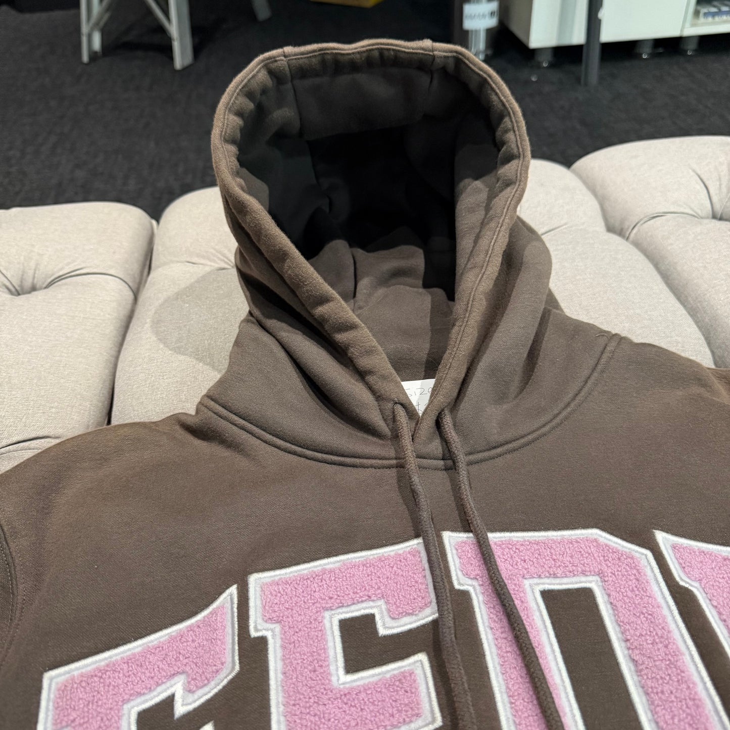Geedup Team Logo Hoodie 'Charcoal Dusty Pink' (Second hand)