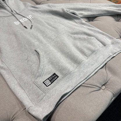 Geedup Hood Logo Hoodie 'Grey White' (Second hand)