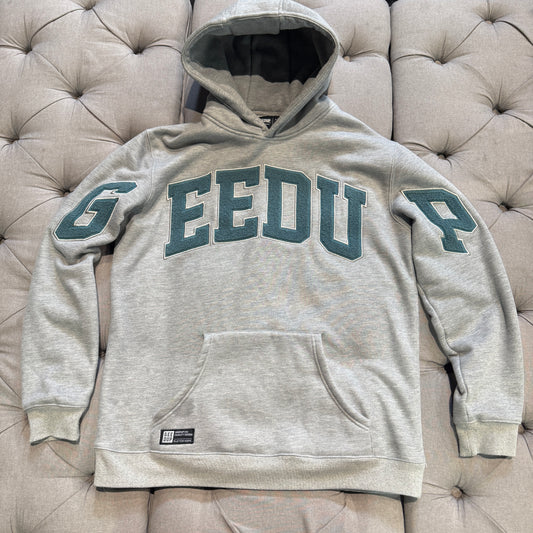 Geedup Team Logo Hoodie 'Grey Teal' (Second hand)