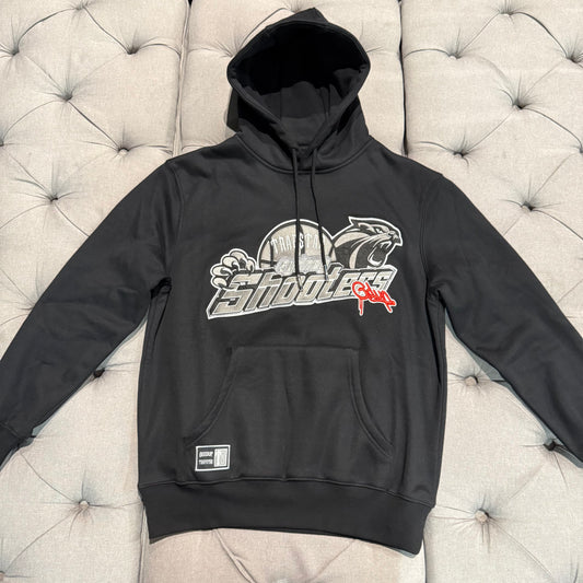 Geedup X Trapstar Sydney Shooters Hoodie 'Black Red'