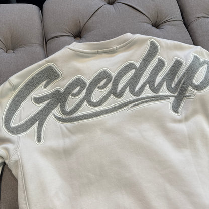 Geedup OS Script Crewneck 'Grey' (Second hand)