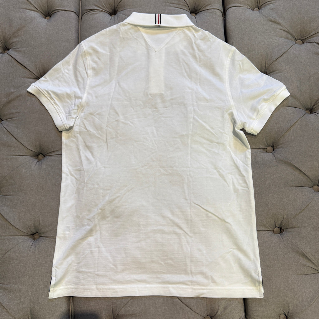 Tommy Hilfiger Waffle Knit Polo Shirt 'White Flag'
