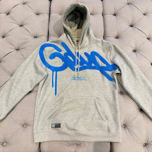 Geedup Handstyle Hoodie 'Grey Blue' (Second hand)