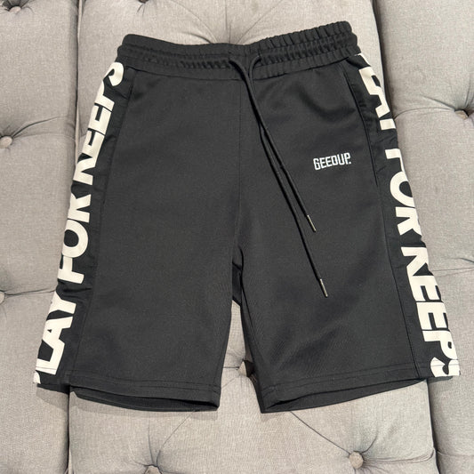 Geedup Play For Keeps Shorts 'Black Cream' (Second hand)