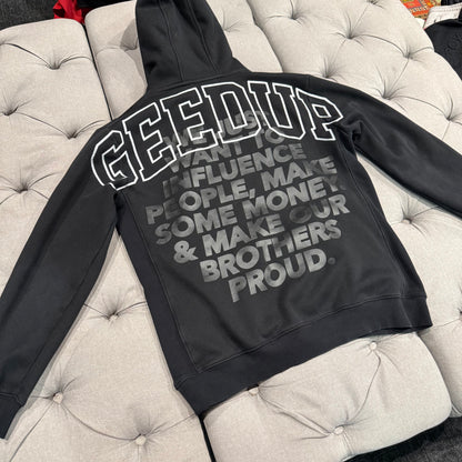 Geedup Proud Logo Hoodie 'Black' (Second hand)