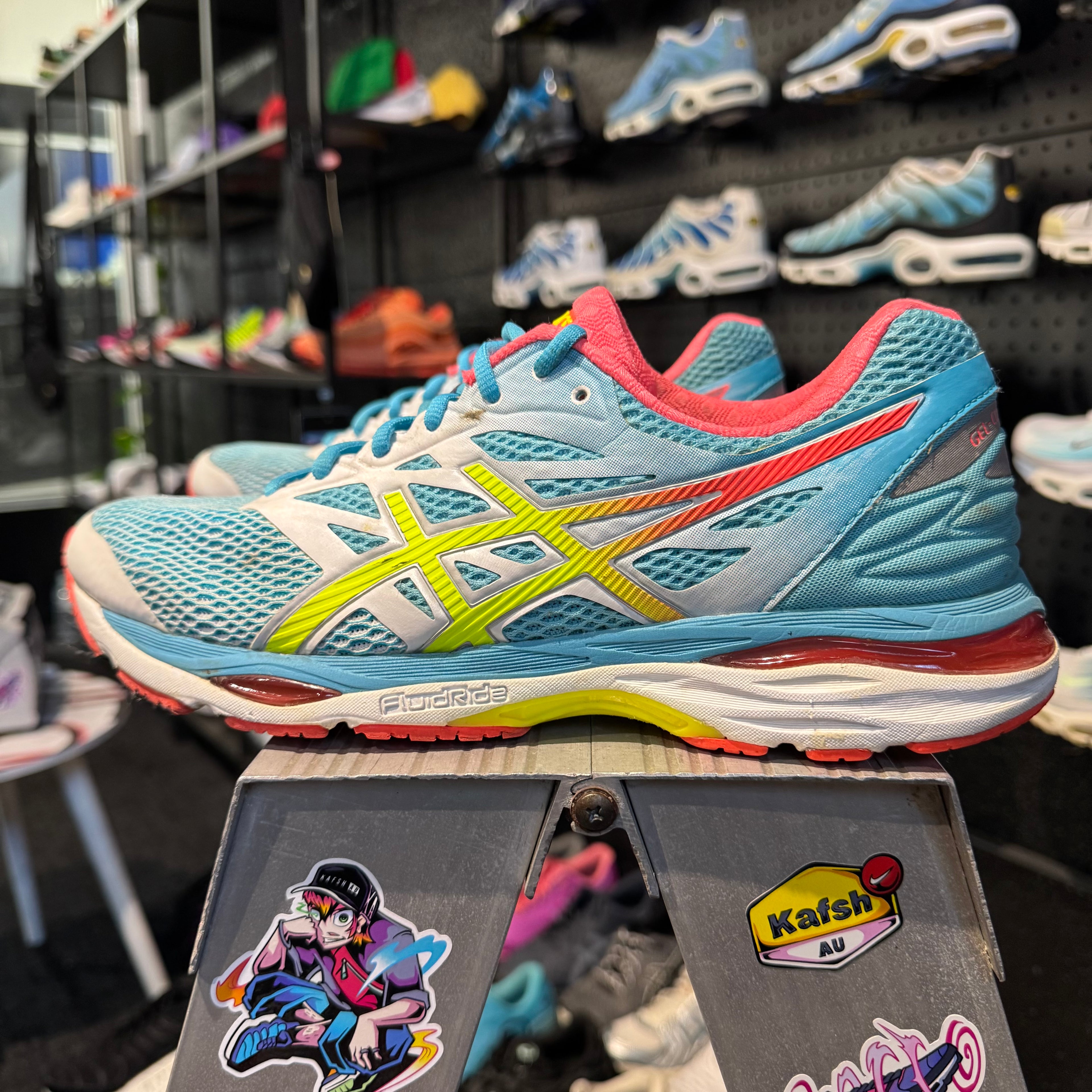 Asics Gel Quantum Cumulus 18 'Sky Blue Neon Peach' (Second hand)