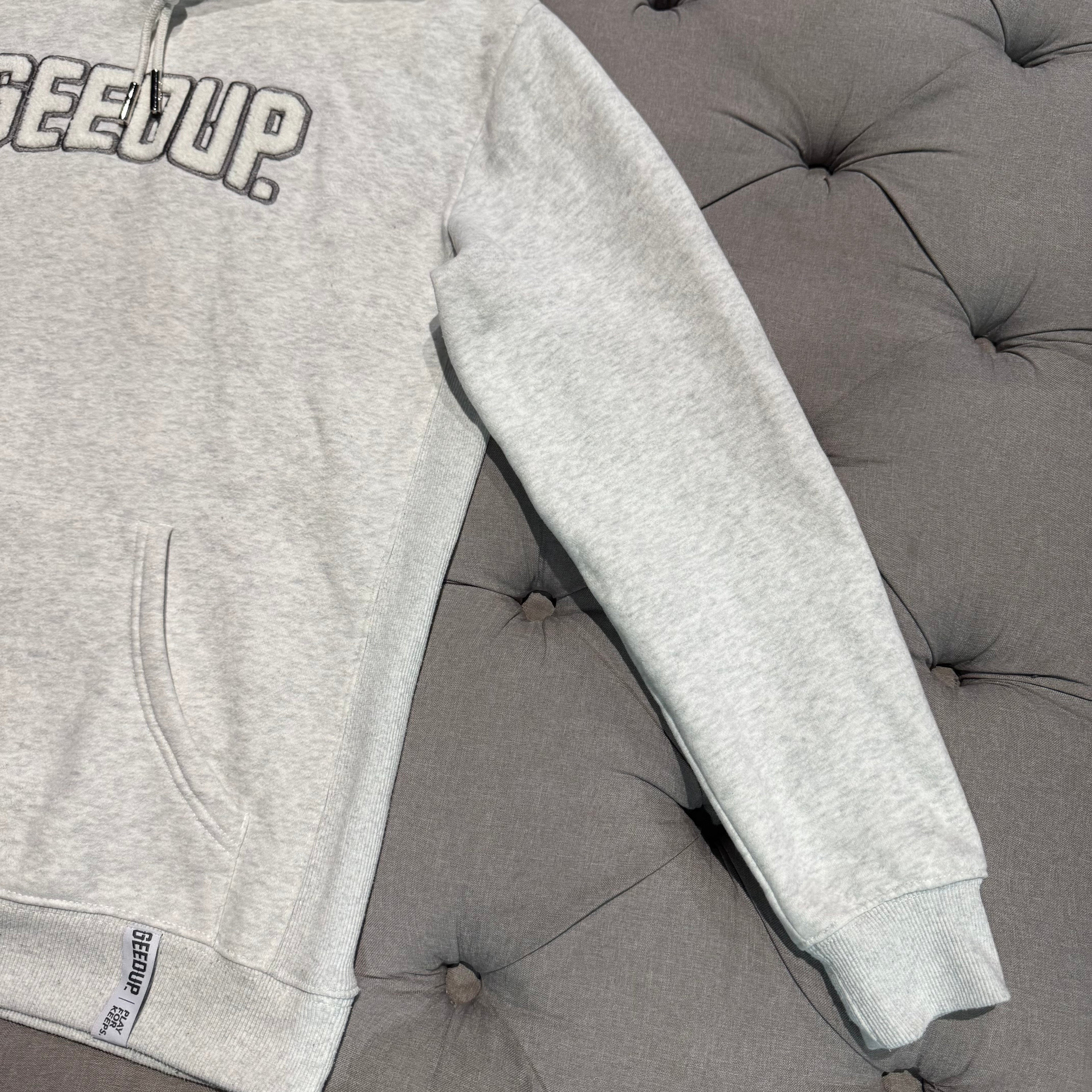 Geedup Play For Keeps Hoodie 'White Marle White' (Second hand)