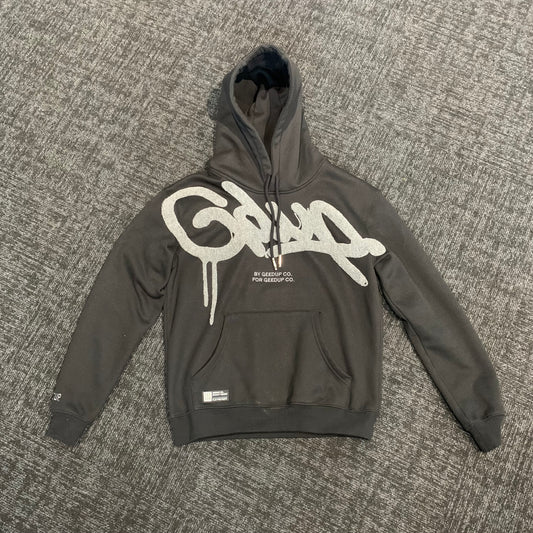 Geedup Handstyle Hoodie 'Black Grey' (Second hand)