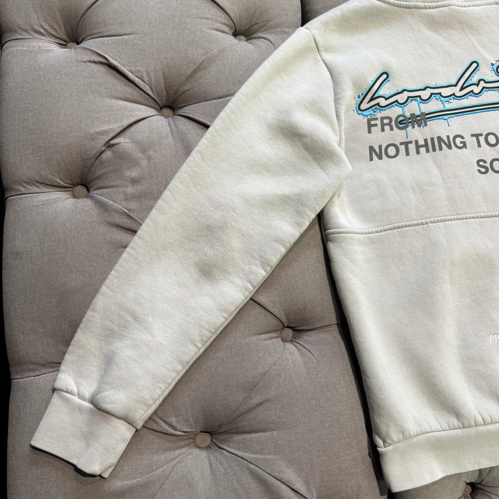Hoodrich Script Logo Hoodie 'Grey Blue' (Second hand)