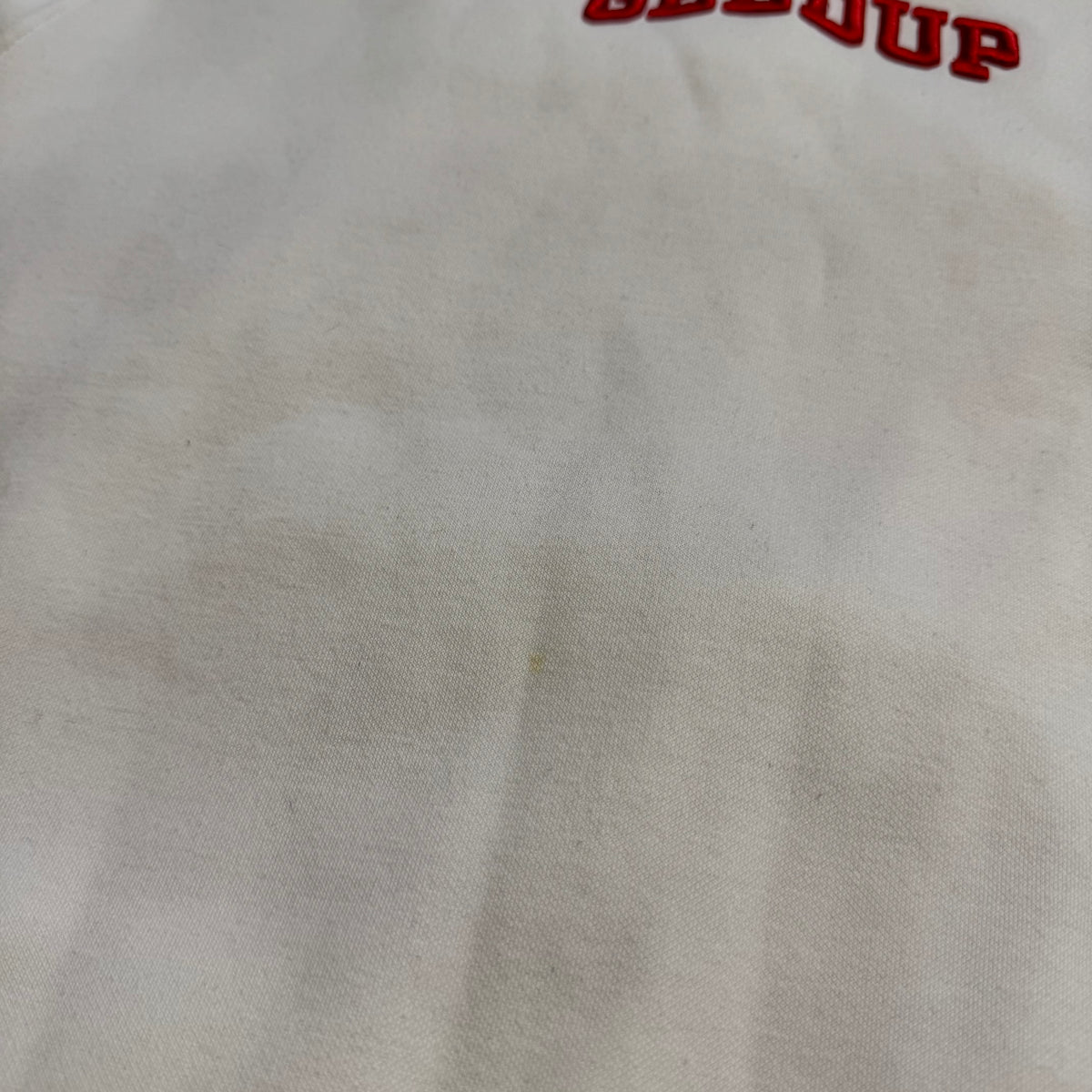 Geedup Strong-Arm Dept Crewneck 'White Red' (Second hand)