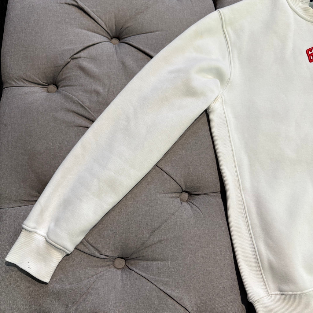 Geedup Strong-Arm Dept Crewneck 'White Red' (Second hand)