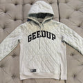 Geedup Quilt Logo Hoodie 'Grey' (Second hand)