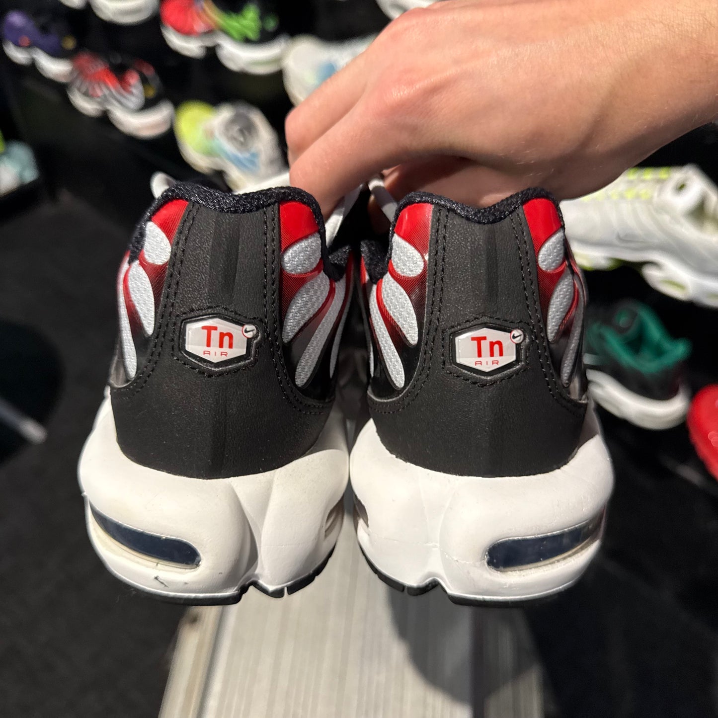 Nike Air Max Plus TN 'Pure Platinum University Red' (Brand New)
