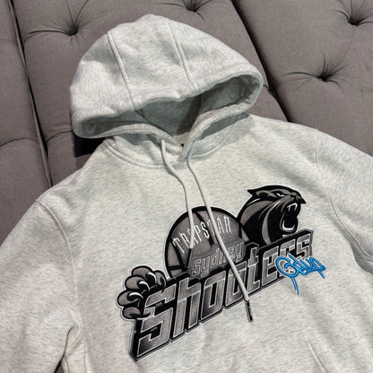 Geedup X Trapstar Sydney Shooters Hoodie 'White Marle Blue' (Second hand)