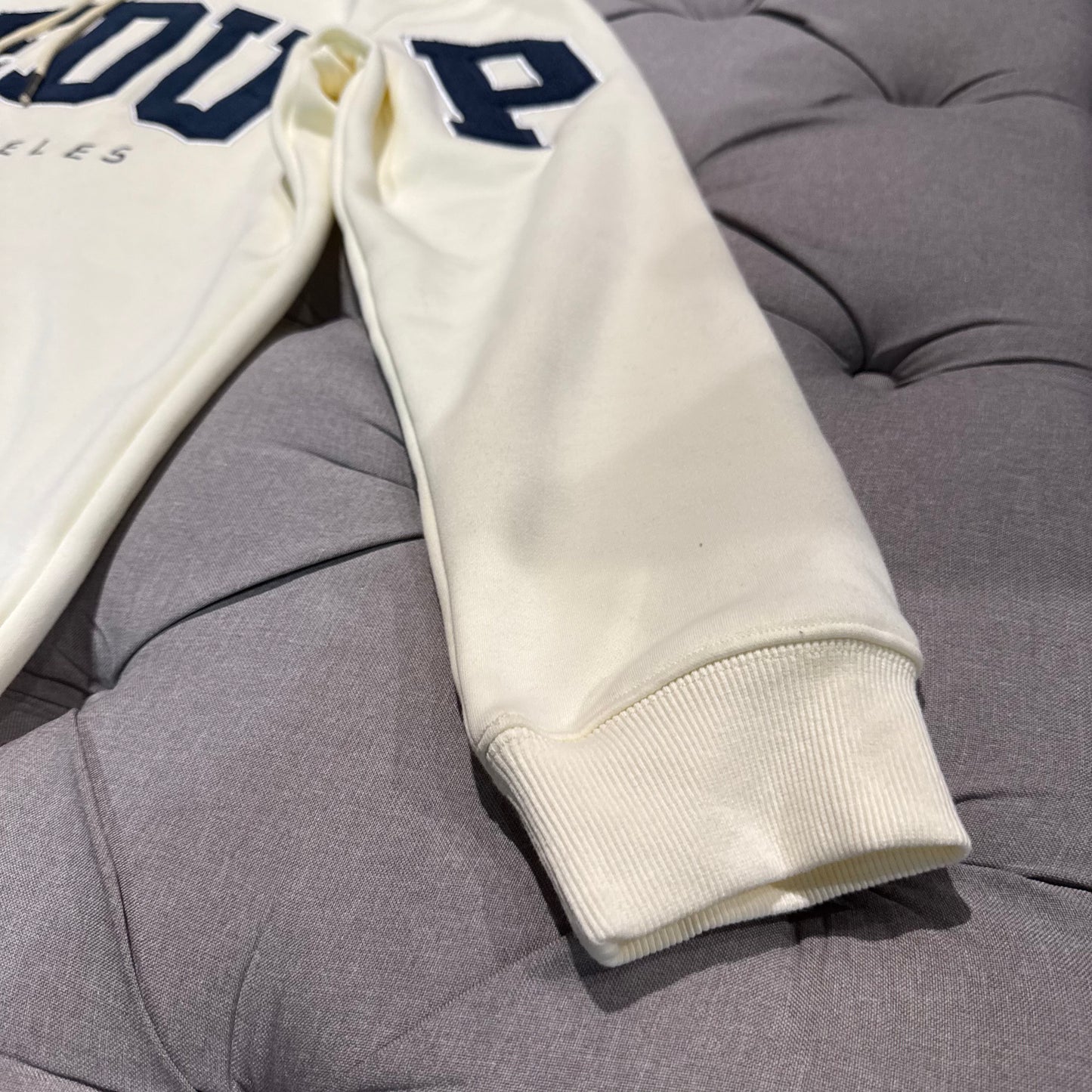 Geedup LA Team Logo Hoodie 'Cream Navy' (Second hand)