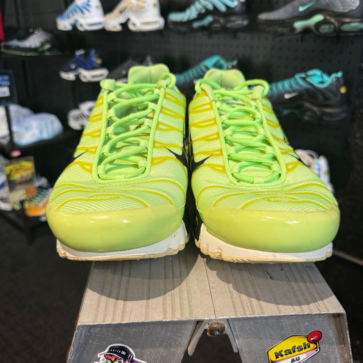 Nike Air Max Plus TN Premium 'Lime Blast Double Swoosh Overbranding' (Second hand)