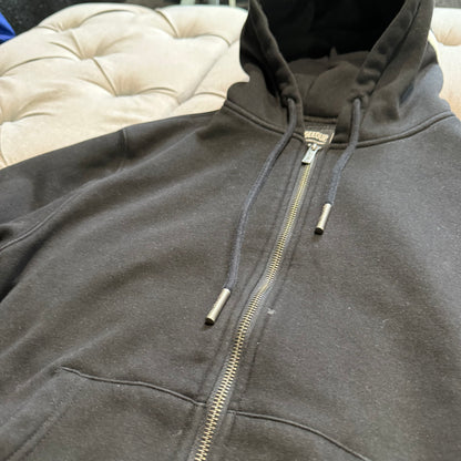 Geedup Hood Logo Zipup Hoodie 'Black White' (Second hand)
