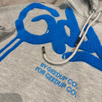 Geedup Handstyle Hoodie 'Grey Blue' (Second hand)